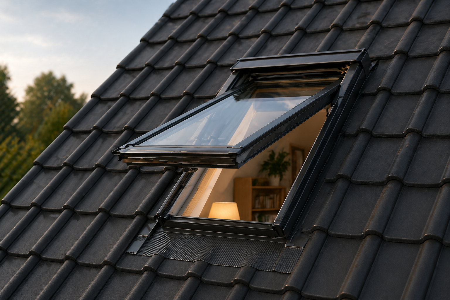 Velux Dachfenster mit Eindeckrahmen